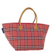 Pre-owned Nylon handbags Burberry Vintage , Pink , Dames