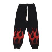 Flames Zwart/Rood Lichtgewicht Heren Trainingsbroek Vision OF Super , ...