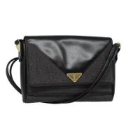 Pre-owned Leather shoulder-bags Yves Saint Laurent Vintage , Black , D...