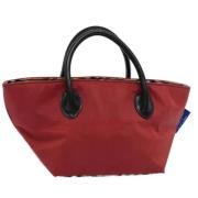 Pre-owned Nylon handbags Burberry Vintage , Red , Dames