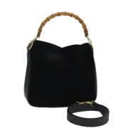 Pre-owned Suede gucci-bags Gucci Vintage , Black , Dames