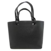 Pre-owned Leather handbags Loewe Pre-owned , Black , Dames