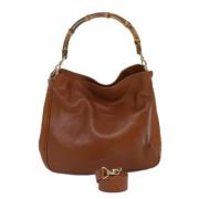 Pre-owned Leather gucci-bags Gucci Vintage , Brown , Dames