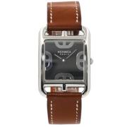 Pre-owned Stainless Steel watches Hermès Vintage , Black , Heren