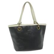 Pre-owned Coated canvas handbags Burberry Vintage , Black , Dames