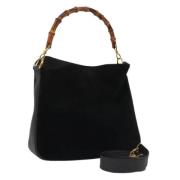 Pre-owned Suede handbags Gucci Vintage , Black , Dames