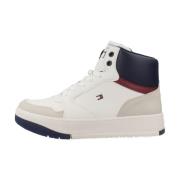 Mid Cut Lace-Up Sneaker Tommy Hilfiger , White , Heren