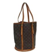 Pre-owned Canvas shoulder-bags Louis Vuitton Vintage , Brown , Dames