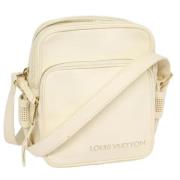 Pre-owned Leather louis-vuitton-bags Louis Vuitton Vintage , White , D...