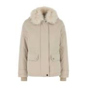 Arctische donsjas in zand katoenmix Woolrich , Beige , Dames