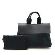 Pre-owned Leather handbags Hermès Vintage , Black , Dames