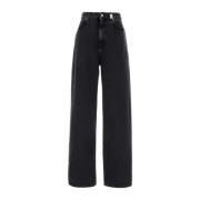 Zwarte Denim Jeans Alexander McQueen , Black , Dames