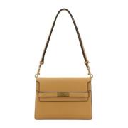 Stijlvolle Camel Leren Schoudertas Tory Burch , Brown , Dames