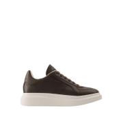 Bruin Leren Oversized Sneakers Alexander McQueen , Brown , Heren