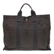 Pre-owned Canvas totes Hermès Vintage , Gray , Dames