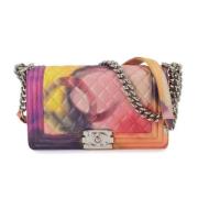 Pre-owned Leather chanel-bags Chanel Vintage , Multicolor , Dames