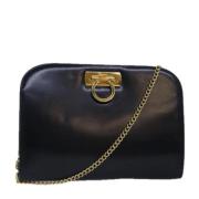 Pre-owned Leather shoulder-bags Salvatore Ferragamo Pre-owned , Blue ,...