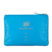 Pre-owned Leather balenciaga-bags Balenciaga Vintage , Blue , Dames