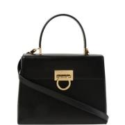 Pre-owned Fabric handbags Salvatore Ferragamo Pre-owned , Black , Dame...