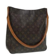 Pre-owned Canvas handbags Louis Vuitton Vintage , Brown , Dames