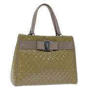 Pre-owned Fabric handbags Salvatore Ferragamo Pre-owned , Green , Dame...