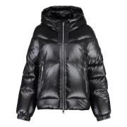 Nylon donsjack met capuchon Woolrich , Black , Dames