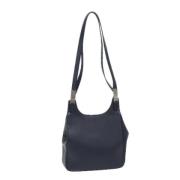 Pre-owned Leather shoulder-bags Salvatore Ferragamo Pre-owned , Blue ,...