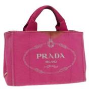 Pre-owned Canvas prada-bags Prada Vintage , Pink , Dames