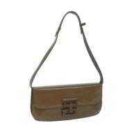 Pre-owned Leather shoulder-bags Salvatore Ferragamo Pre-owned , Brown ...