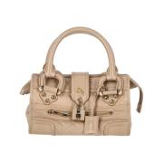 Pre-owned Leather handbags Burberry Vintage , Beige , Dames