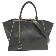 Pre-owned Leather totes Fendi Vintage , Black , Dames