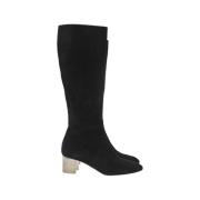 Pre-owned Suede boots Alaïa Pre-owned , Black , Dames