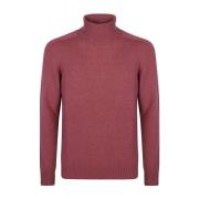 Paarse Sweater voor Mannen Aw24 Roberto Collina , Red , Heren