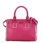 Pre-owned Leather handbags Salvatore Ferragamo Pre-owned , Pink , Dame...