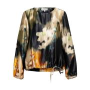 Bloemen lange mouw top Alexandra &Co Woman , Multicolor , Dames