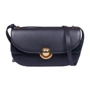 Zwarte Schoudertas met Gouden Bol Furla , Black , Dames