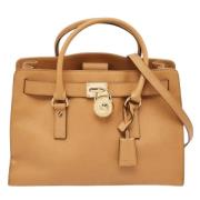 Pre-owned Leather totes Michael Kors Pre-owned , Beige , Dames