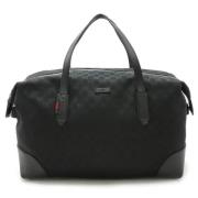 Pre-owned Canvas travel-bags Gucci Vintage , Black , Heren