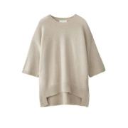 Kasjmier Split Hem Trui Lisa Yang , Beige , Dames