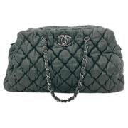 Pre-owned Leather chanel-bags Chanel Vintage , Blue , Dames