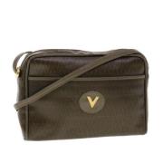 Pre-owned Leather shoulder-bags Valentino Vintage , Brown , Dames