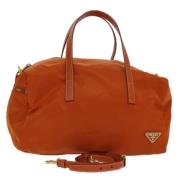 Pre-owned Nylon prada-bags Prada Vintage , Orange , Dames