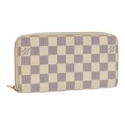 Pre-owned Canvas wallets Louis Vuitton Vintage , White , Dames