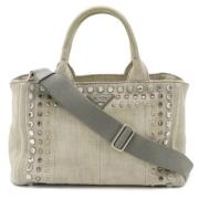 Pre-owned Denim prada-bags Prada Vintage , Gray , Dames