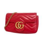 Pre-owned Leather gucci-bags Gucci Vintage , Red , Dames