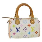 Pre-owned Canvas louis-vuitton-bags Louis Vuitton Vintage , White , Da...