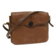 Pre-owned Leather shoulder-bags Valentino Vintage , Brown , Dames