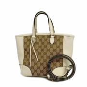 Pre-owned Canvas gucci-bags Gucci Vintage , Beige , Dames