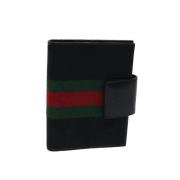 Pre-owned Canvas key-holders Gucci Vintage , Black , Dames