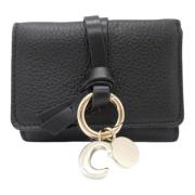 Pre-owned Leather wallets Chloé Pre-owned , Black , Dames